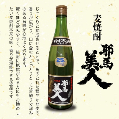 麦焼酎　耶馬美人25度　 720ml×10