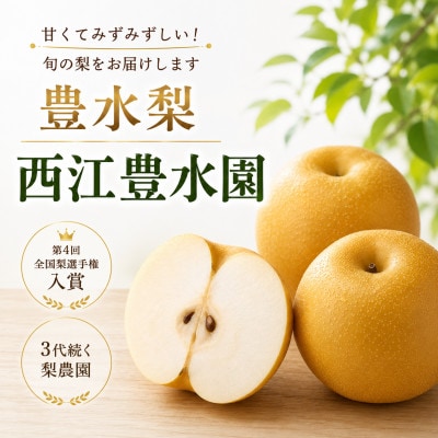 西江豊水園の豊水梨 約3kg(6玉前後)
