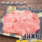 宮崎県産黒毛和牛切り落とし600g(300g×2P)(日之影町)