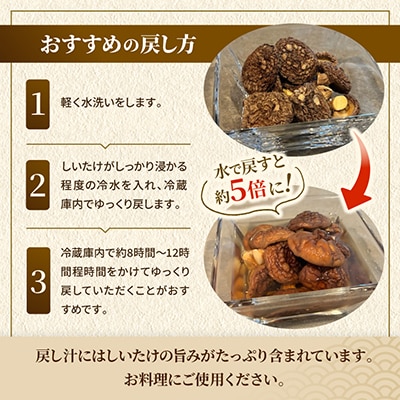 【訳あり】希少な国産乾燥しいたけ 丸型 計100g(20g×5袋)