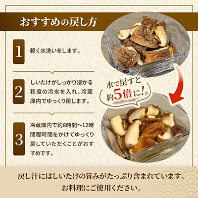【訳あり】希少な国産乾燥しいたけ ダイス型 計100g(20g×5袋)