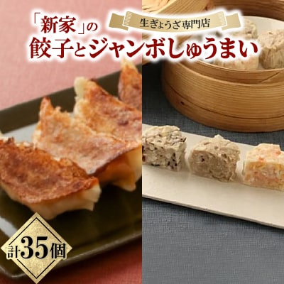 生ぎょうざ専門店「新家」の餃子としゅうまいセット(生餃子20個/ジャンボしゅうまい15個)