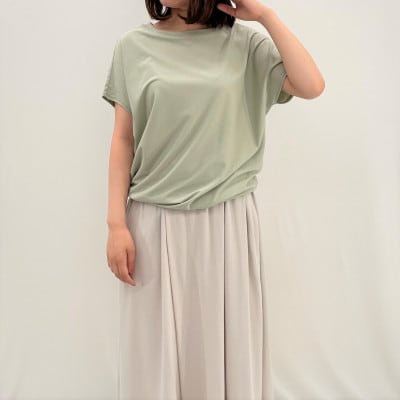 岐阜県大垣市【retricot-リトリコ-】バイアスTee　よもぎ(1号サイズ)
