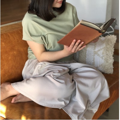 岐阜県大垣市【retricot-リトリコ-】バイアスTee　よもぎ(1号サイズ)