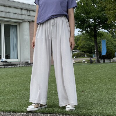 岐阜県大垣市【retricot-リトリコ-】ウエストギャザーワイドパンツ　くり(2号サイズ)