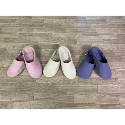岐阜県大垣市【KURAKIN】ルームシューズLサイズ　くり