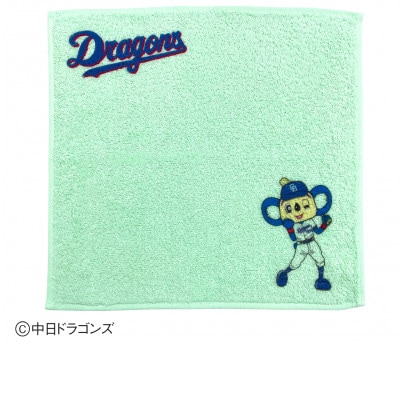 【中日ドラゴンズとのコラボアイテム】のこり染×ドアラミニタオル26　ほうれんそう