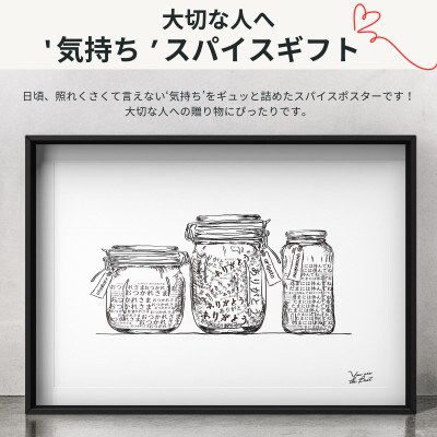 A4 フレームなし -大切な人へ- 気持ちのスパイスギフト