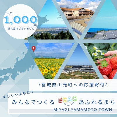 【返礼品なし】山元町への応援寄付 一口1,000円