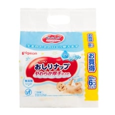 ピジョン おしりナップやわらか厚手仕上げ 80枚入6個パック×6