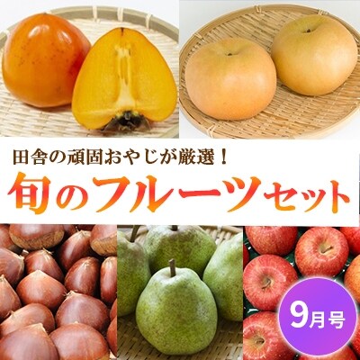 田舎の頑固おやじが厳選!旬のフルーツセット 9月号