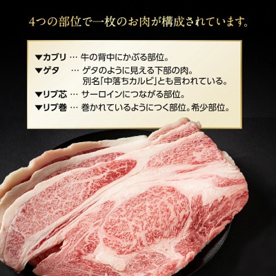 【常陸牛】ハミデルカルビ 計500g(3～5枚) 茨城県共通返礼品