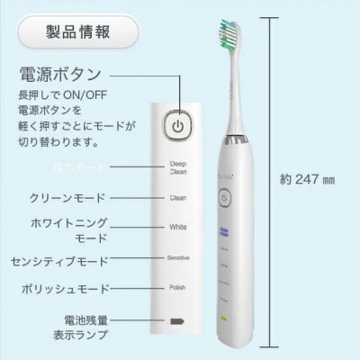 【ギフト包装】美ルル ソニキュア　電動歯ブラシ