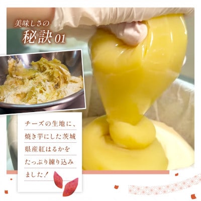 [茨城県産紅はるか使用]お芋の結バスクチーズケーキ5個セット[ホール]さつまいもの人気濃厚スイーツ