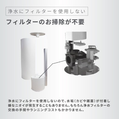 LAViNO(ラビーノ) エアリファイ ハイブリッド加湿器 ホワイト