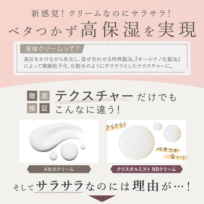 LINKA クリスタルミスト ナノバリアクリーム 60ml (液体クリーム 日本製)