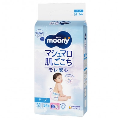 ムーニーマシュマロ肌ごこちモレ安心 M 54枚×4パック