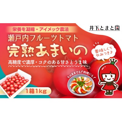井下とまと園の完熟フルーツトマト 約1kg