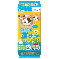 にゃんにゃん猫シート　2匹か3匹用ビッグパック16枚×12個