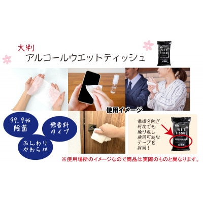 大判ウエットティッシュ(アルコール)20枚入×4個& 赤ちゃんおしりふき(小さめ)80枚入×5個