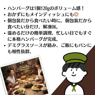 素材の旨みを活かした、特製デミグラスソースハンバーグ　160g×30個(個包装)(KA-186F)