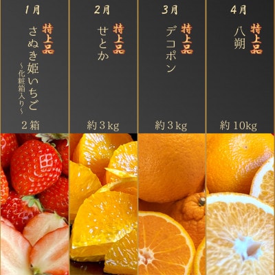 【発送月固定定期便】<完全数量限定>旬を見極め一品!プレミアム等級選果12ヶ月連続単品定期便全12回