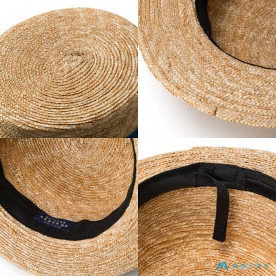 【藤巻百貨店×丸高製帽所】カンカン帽 (ブラック)
