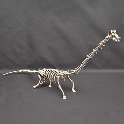 オールステンレスネジ恐竜 ブラキオサウルス(全長640mm)