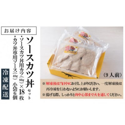 【福井名物】 ソースカツ丼セット 9人前