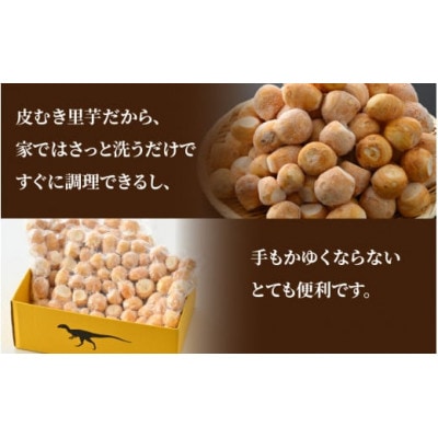 奥越産 皮むき里芋 1.2kg×2P(マル秘レシピ付き)