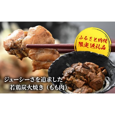 【ふるさと納税限定】若鶏炭火焼き(もも肉) 100g×4袋