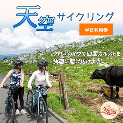 クロスバイクで天空サイクリング　半日利用券　1名様分