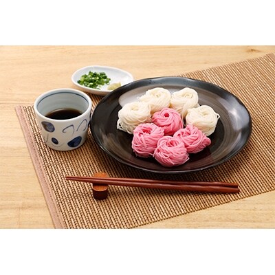 美川手のべ素麺　棒状、玉素麺セット