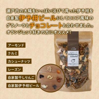 【先行予約】自家製伊予柑ピールとチョコレートのグラノーラ(オートミール)150g