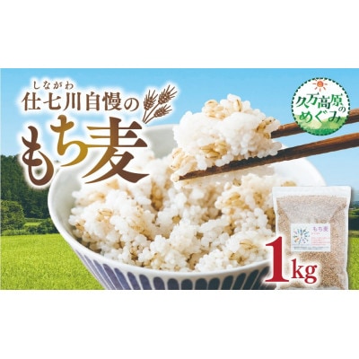 久万高原町 仕七川自慢 もち麦 1kg