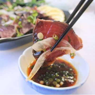 指宿 カツオ堪能セット(カツオのたたき1.2㎏~1.8kg+茶節)
