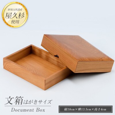 【屋久杉で創った】文箱はがきサイズ(022-1064)