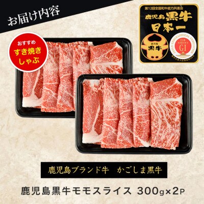 鹿児島黒牛モモスライスセット600g(IB045-001)