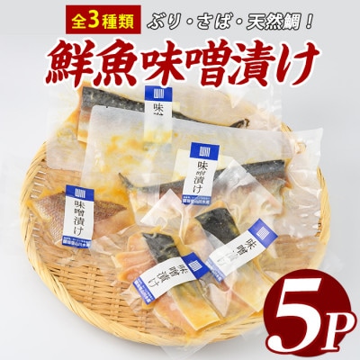漁師がつくる味噌漬け5Pセット(IB035-017)