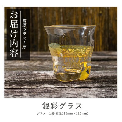【ガラス工芸品】銀彩 グラス(IB095-003)