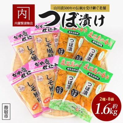 老舗「内薗賢漬物店」の本場つぼ漬セット(010-1937)