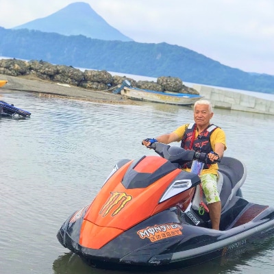 【池田湖でアクティビティ体験】水上バイク遊覧 ペアチケット(15分間)えぷろんはうす池田 A-183
