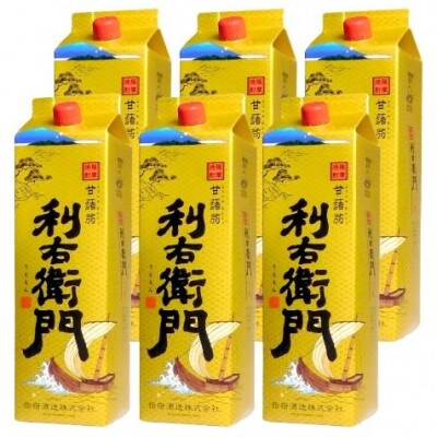 指宿酒造の芋焼酎「利右衛門」1.8L紙パック×6本(045-1278)