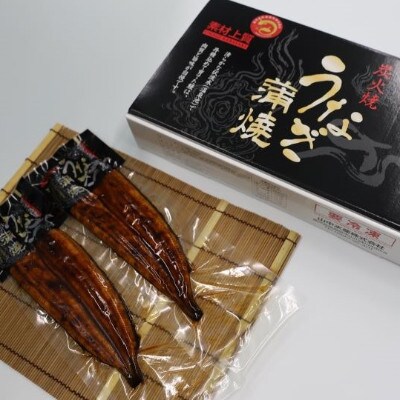 【のし付き】【お中元ギフト】指宿温泉で育てた鰻の蒲焼(無頭背開き)約165g×2尾(B-043c)