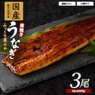 【鹿児島県産】うなぎ蒲焼じっくり焼き約165g×3尾 化粧箱入り(023-1105)