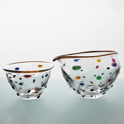 水玉片口盃セット(077-1325)