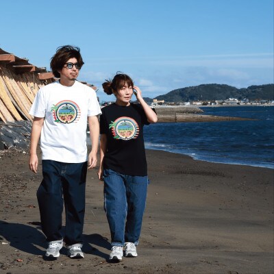 指宿市マンホールデザインTシャツ Mサイズ 白(014-1607)