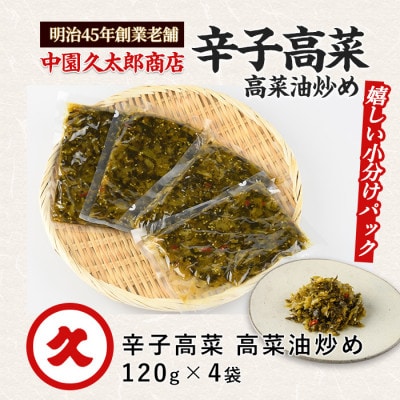辛子高菜 高菜油炒め480g(120g×4P)(005-1675)