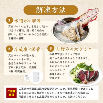 【全3回定期便・隔月お届け】カツオ好きのための堪能定期便(Z033-1693)