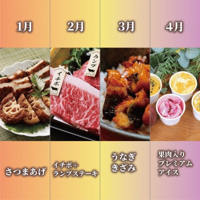 【全12回定期便】肉!魚!お惣菜にスイーツも!いぶすき人気グルメ定期便(Z200-1605)